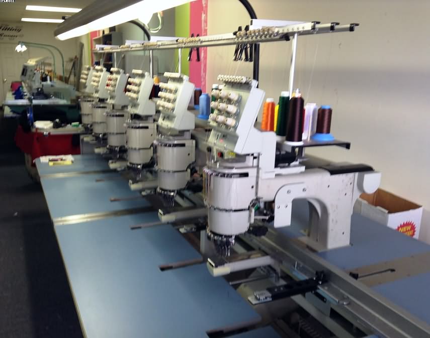 BARUDAN 906YS Embroidery Machine, 6 head, 7 needle.